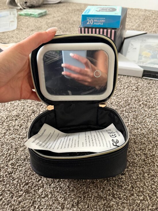 Amazon Handbags - Small Makeup Travel Case with Mirror